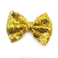 thumbnail image 2 of Favoffer Bling Hair Bows for Girls 5 inch Large Sparkly Glitter Sequin Bows Alligator Hair Clips for Baby Girls Hair Accessories Children Teen Black Gold Sliver, 2 of 2