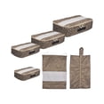 thumbnail image 5 of French Connection 6pc Packing Cube Set - Travel Storage Set (Polka Dot) in Mocha, 5 of 7