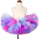 thumbnail image 3 of Falda tutú para niñas pequeñas, falda tutú de arcoíris esponjosa para niños, disfraz de fiesta de cumpleaños para niñas pequeñas, faldas de tul para niñas con forma de pastel, 3 of 5