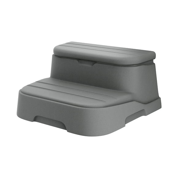 Lifesmart Marchepied de Spa Moulé Cool Step, Compartiment de Rangement Caché Intégré, Taupe