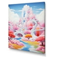 thumbnail image 2 of Designart "Architectural Charm Of Pink Country Clubs I" Country Clubs Wall Art Living Room, 2 of 7