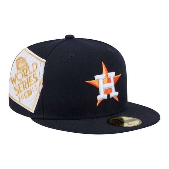 Men's New Era Navy Houston Astros Hidden Hit 59FIFTY Fitted Hat