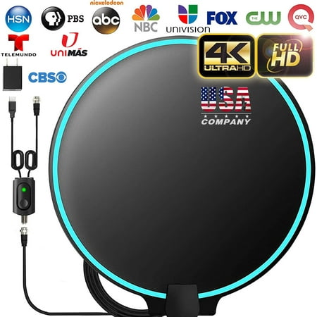 [2023] Amplified HD Digital TV Antenna 330 Miles Long-Range Reception Support 4K 1080p Indoor TV Digital HD Antenna Freeview Life Local Channels All Type Television Switch Amplifier Signal Booster