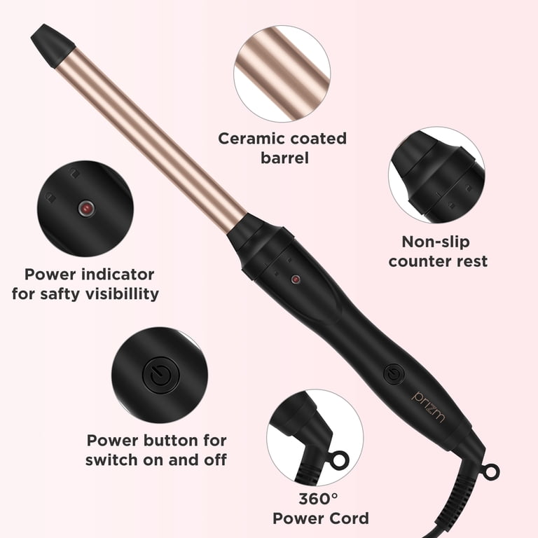 Prizm 3-in-1 Interchangeable Barrel Curling Wand Set photo 8