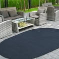 thumbnail image 2 of BNM Bohemian Indoor/ Outdoor Solid Rug, 8' x 10', Denim Blue, 2 of 5