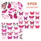 thumbnail image 2 of 9 Uds pegatinas de mariposa para uñas color blanco y negro pegatinas para uñas de mariposa decoración de uñas, 2 of 5