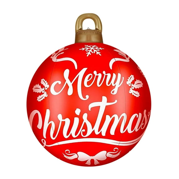 Vikakiooze 60cm Outdoor Christmas Iatable Decorated Ball Giant Christmas Iatable Ball Christmas Tree Decorations 2023