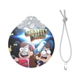 thumbnail image 3 of Gravity Falls Christmas Ornament Glass Round Pendant Christmas Hanging Decor Ornament Holiday Xmas Decorations Christmas Tree Ornaments Silver, 3 of 8