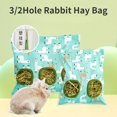 thumbnail image 2 of Bolsa de heno, bolsa colgante, soporte para comedero, contenedor dispensador de alimento para conejos, cobayas, animales pequeños, jaula para mascotas, accesorios, 2 of 5