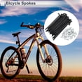 thumbnail image 2 of Ofertas Únicas 1Set Radios Universales de Bicicleta 12G Radios de Rueda de Bicicleta Niple de Acero al Carbono Negro-76mm, 2 of 7
