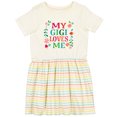 thumbnail image 3 of Inktastic My Gigi Loves Me Girls Apparel Girls Toddler Dress, 3 of 5