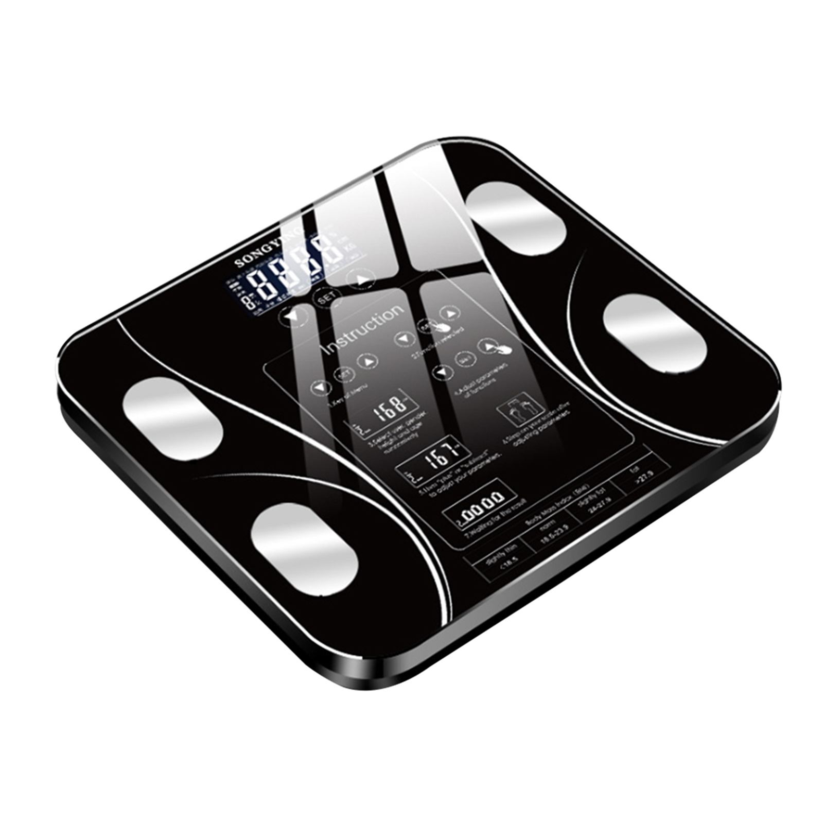 Body Fat Scales Intelligent Electronic Weight Scale High Digital BMI