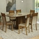 thumbnail image 4 of Juego de Comedor MADESA Francine Mesa Tablero de Vidrio 6 Sillas Crema/Marrón/Beige, 4 of 8