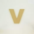 thumbnail image 3 of Package of 1, 10 Inch X 1/2" Thickness MDF Letter V in The Arial Font, Thick, Upper Case for Art & Craft Project, Made in USA, 3 of 4