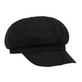 thumbnail image 5 of Newsboy Hat Octagonal Hat Flat Caps Cabbie Hat for Girls Womens Summer Black, 5 of 8