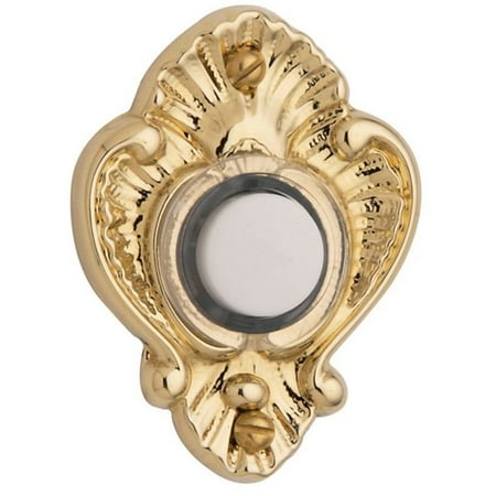 Baldwin 4857.030 Bell Button, Polished Brass
