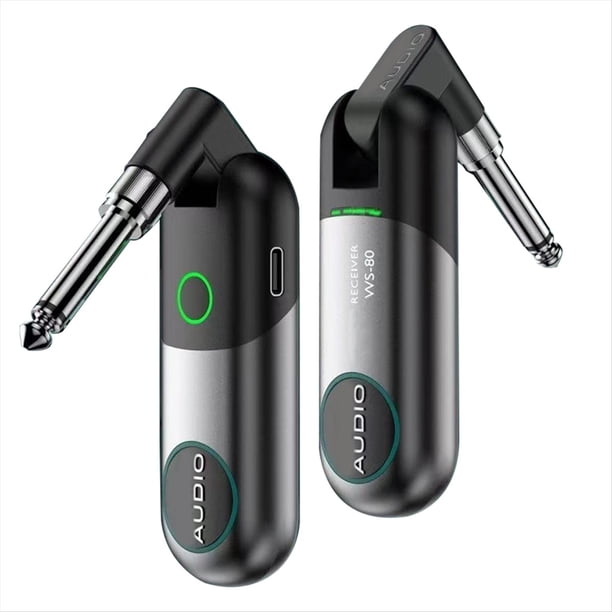 Transmisor y Receptor Inalámbrico para Guitarra Eléctrica WS-80, Cable de Conexión para Soplete Eléctrico, Instrumento Musical con Bluetooth.