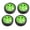 Green, variant on YAHHU 4PCS RC Rally Tires 0.67 inches / 17 mm Rugged Plastic 1/8 RC Car Wheel Tyres for Entertainment White