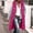 Hot Pink, variant on IUYRTFE Women's Long Hooded Puffer Vest with Pockets Full Zip Sleeveless Winter Coat