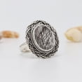 thumbnail image 3 of Earth Gems Jewelry Tourmalinated Quartz Ring - Sterling Silver Bold Statement Jewelry for Women's, 3 of 8