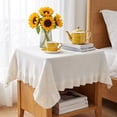 thumbnail image 6 of Ruffled Edge Knit Cotton Throw Blanket, Soft Breathable Woven Cover for Sofa Couch Bed, Lightweight Decorative Home Textile for Everyday Use, 6 of 6