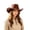 Z74-Brown, variant on Mens Black Western Cowboy Hat, Classic Wide Brim Soft Shapeable Headwear with Decorative Belt Band, Sun Protection Casual Hat for Outdoor Work and Daily Street Wear