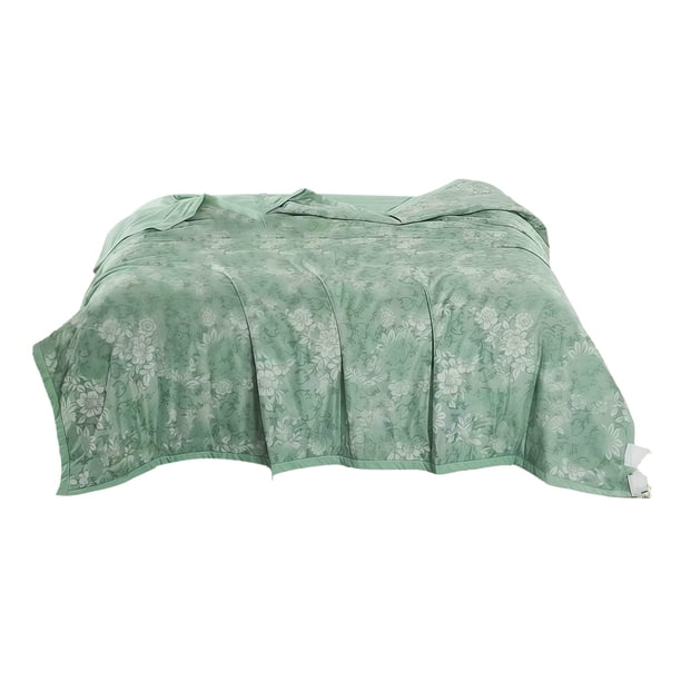 Cooler de Lado Suave una Toalla Verde Fresca Granja en Verano, Suave Y Transpirable, Adecuado para Dormidores Calientes Y Sudores Nocturnos, Fresco Y Cómodo, con una Manta de Efecto Frío de Doble Cara