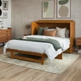 thumbnail image 3 of AFI Northfield Queen Murphy Bed Chest with Mattress and Built-in Charger, Light Toffee, 3 of 21
