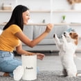 thumbnail image 4 of AuldHome Design Enamelware Dog Treat Jar, White Rustic Treats Container, 4 of 10