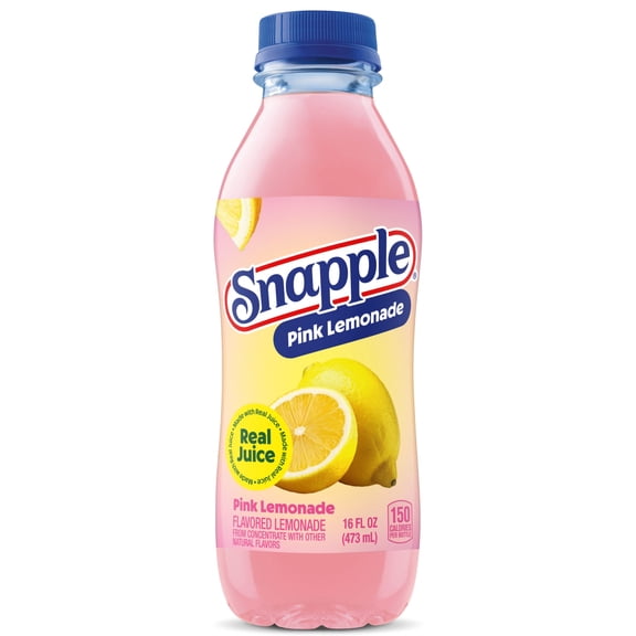 Snapple Pink Lemonade Juice Drink, 16 fl oz recycled plastic bottle