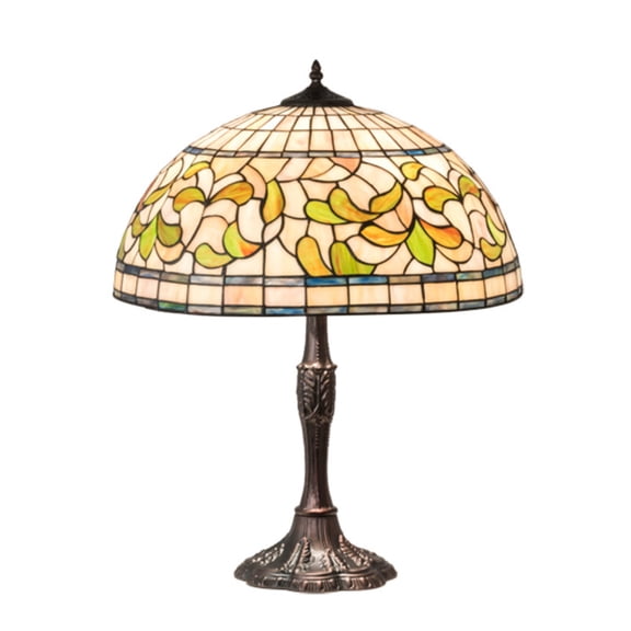 26" High Tiffany Turning Leaf Table Lamp