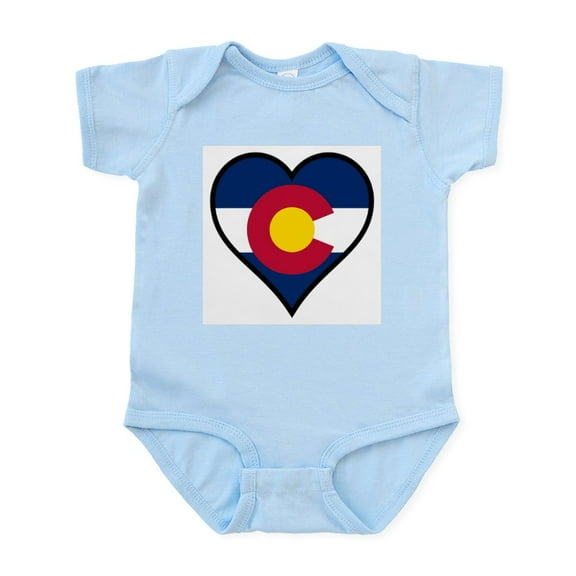 CafePress - Love Colorado Body Suit - Baby Light Bodysuit, Size Newborn - 24 Months
