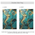 thumbnail image 3 of Garden Flag 28"x40" Turquoise and Gold Marble Double-Sided Yard Flags for Outside Outdoor All Seasonal Decoration, 3 of 6
