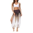 thumbnail image 2 of Txlixc Pantalones de entrenamiento para mujer, estampado digital bohemio, pantalones de yoga sueltos con lado dividido Txlixc Estilo de ocio, 2 of 9