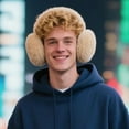 thumbnail image 6 of Adjustable Winter Ear Muffs for Women & Men – Foldable Faux Fur Earmuffs, Fluffy Ear Warmers for Cold Weather, 6 of 7