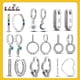 thumbnail image 2 of 2023 nuevo 925 plata Margarita flor corazón CZ circonita cúbica pendientes redondos para mujer plata 925 joyería de moda Original Tan Jianjun unisex, 2 of 2