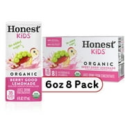 Honest Kids Organic Berry Good Lemonade Fruit Juice, 6 fl oz, 8 Juice Boxes