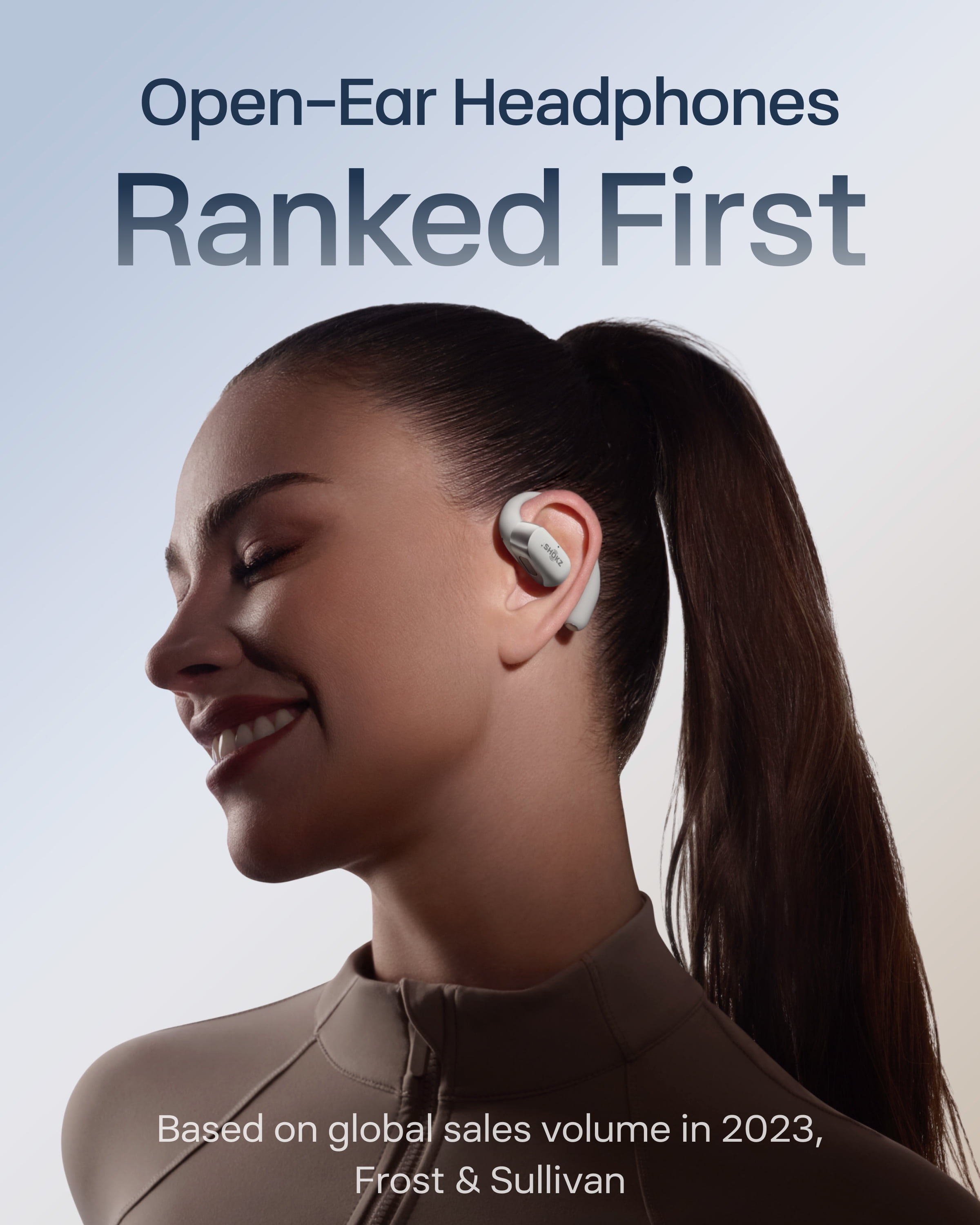 SHOKZ New OpenFit 2+ Open-Ear Headphones, Dolby Audio Enabled, Comfortable Earbuds with Soft Ear Hooks, 48H Playtime, IP55 Water-Resistant, USB-C Fast Charging, Wireless Charging, Gray