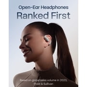 SHOKZ New OpenFit 2+ Open-Ear Headphones, Dolby Audio Enabled, Comfortable Earbuds with Soft Ear Hooks, 48H Playtime, IP55 Water-Resistant, USB-C Fast Charging, Wireless Charging, Gray