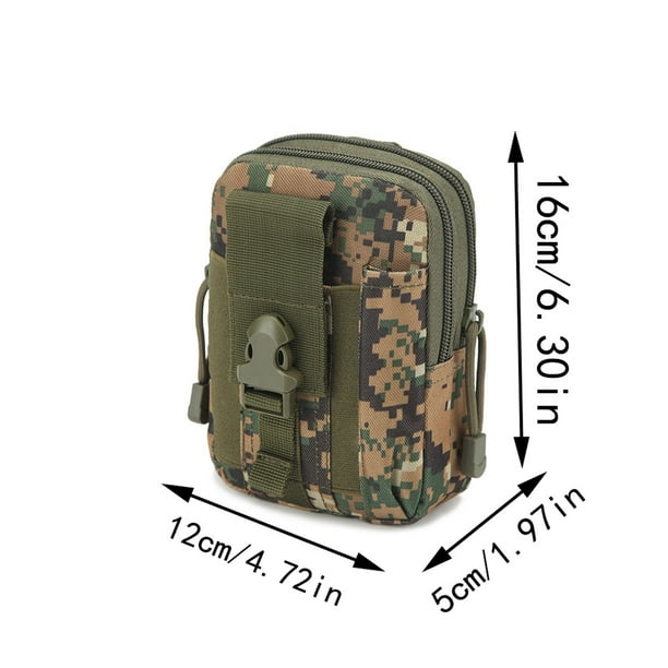 Yhmxh Riñonera táctica deportiva militar para exteriores, cinturón de estrategia deportiva, monedero, funda para teléfono móvil de 6 pulgadas, riñonera de estrategia militar para aficionados.