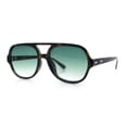 thumbnail image 2 of Vintage Style Retro Iconic Plastic Racer Hipster Sunglasses Tortoise - Green, 2 of 4