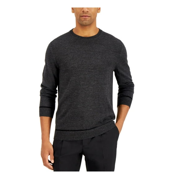 ALFANI Mens Gray Crew Neck Classic Fit Pullover Sweater S