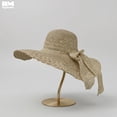 thumbnail image 2 of Sombrero de Playa Protección Solar Ala Ancha de Paja 47 cm gris Unitalla, 2 of 7