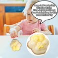 thumbnail image 3 of Large Cat Paw Squishy with Slow Rising Ultra-Soft Material and Bow Details, Yellow, for Kids, Relaxation Toy, 3 of 4