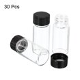 thumbnail image 2 of Unique Bargains 10mL Reagent Glass Storage Bottle Round Plastic Screw Cap Lab Home Clear 30 Pack, 2 of 5