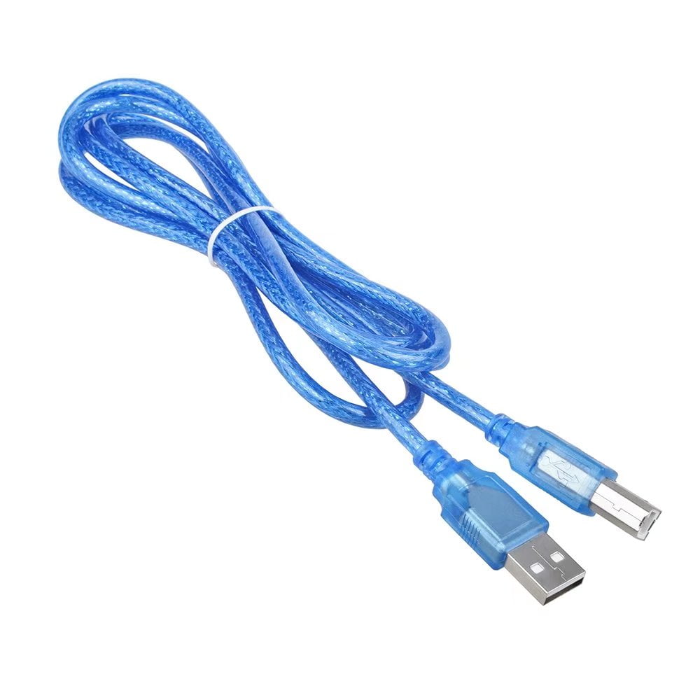 3ft short USB 2.0 A~B AB Printer/Device/Scanner/Hub Cable/Cord/Wire {BLUE 