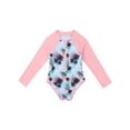 iEFiEL Kids Big Little Girls Onepiece Swimsuit Zippered Rash Guard