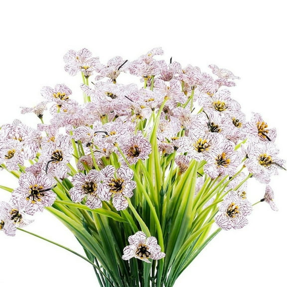 Save Big Matoen 2Pcs Artificial Spring Violet Silk Flowers Violet Faux Flowers Arrangement for Wedding Bouquet Home Kitchen Table Centerpieces Party Decor Vase Fillers