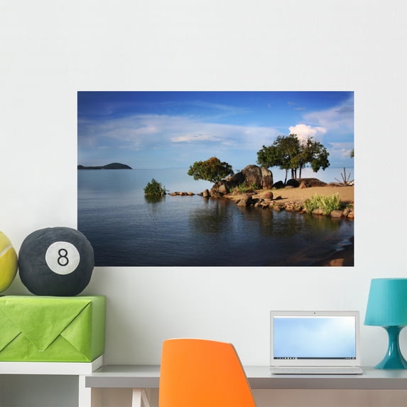 Lake Malawi Wall Mural by Wallmonkeys Peel and Stick Graphic (36 in W x 23 in H) WM95931