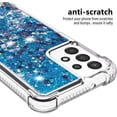 thumbnail image 5 of Case for Galaxy S24 FE,Flowing Bling Liquid Hearts Sparkle Moving Glitter Quicksand Waterfall Anti-Fall Protective Girls Women Phone Case for Samsung Galaxy S24 FE 5G,2024 (Blue), 5 of 14